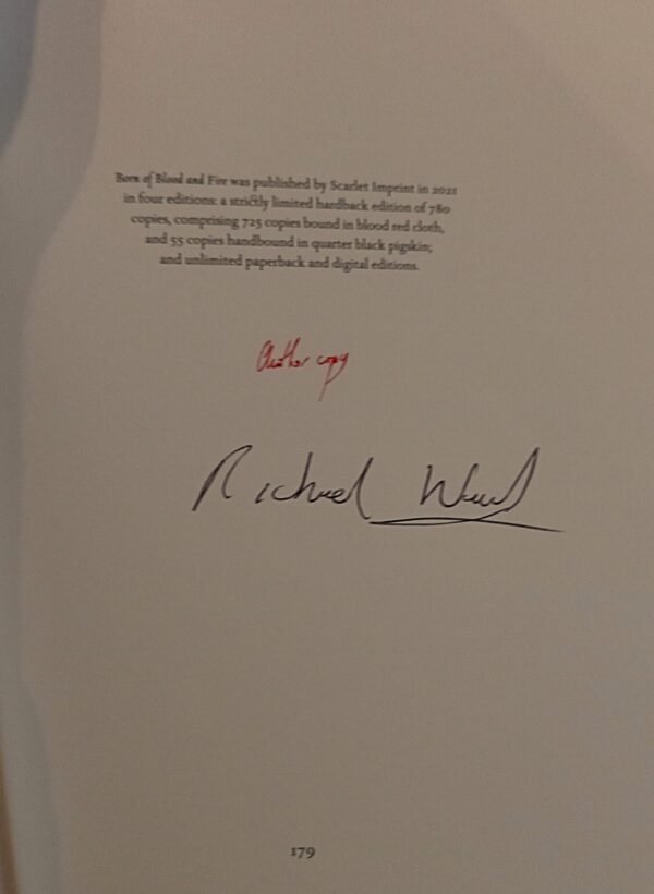 Born of Blood and Fire: Fine edition - Richard Ward (Scarlet Imprint) - Image 4