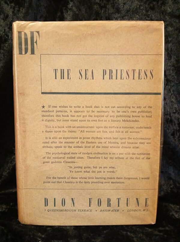 The Sea Priestess: 1st Edition - Dion Fortune (Privately Published)
